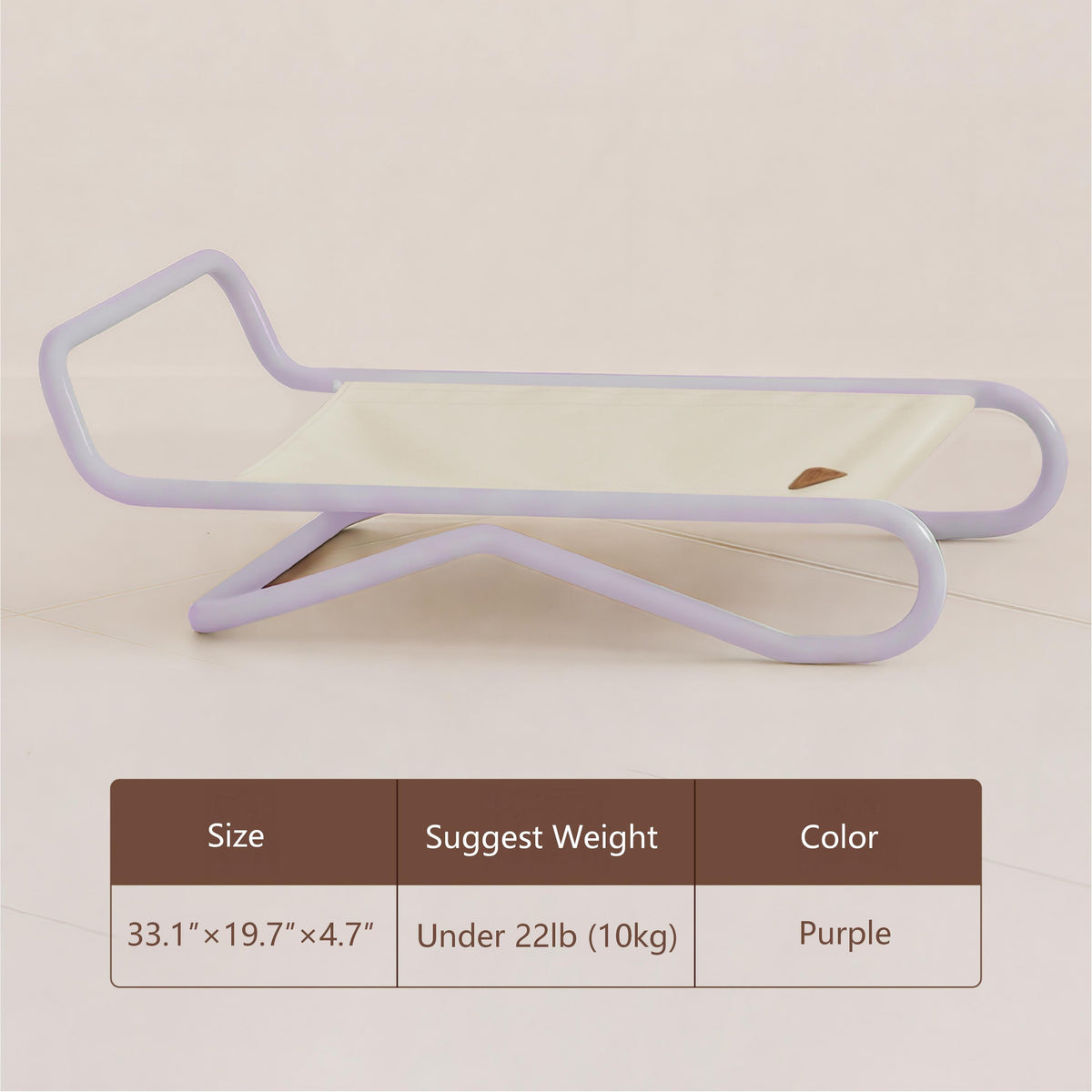 NOOKI Floating Cloud Bed — Purple frame (Mini)