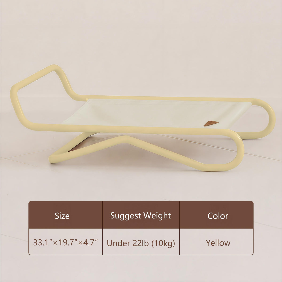 NOOKI Floating Cloud Bed — Yellow frame (Mini)