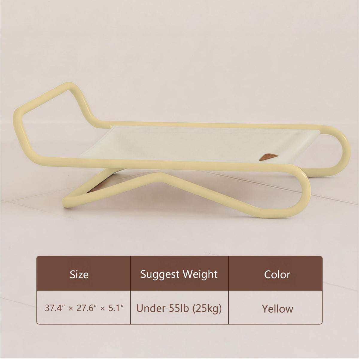 NOOKI Floating Cloud Bed — Yellow frame (Standard)