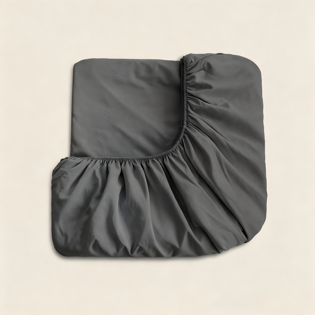 NOOKI waterproof fitted sheet — Dark Grey