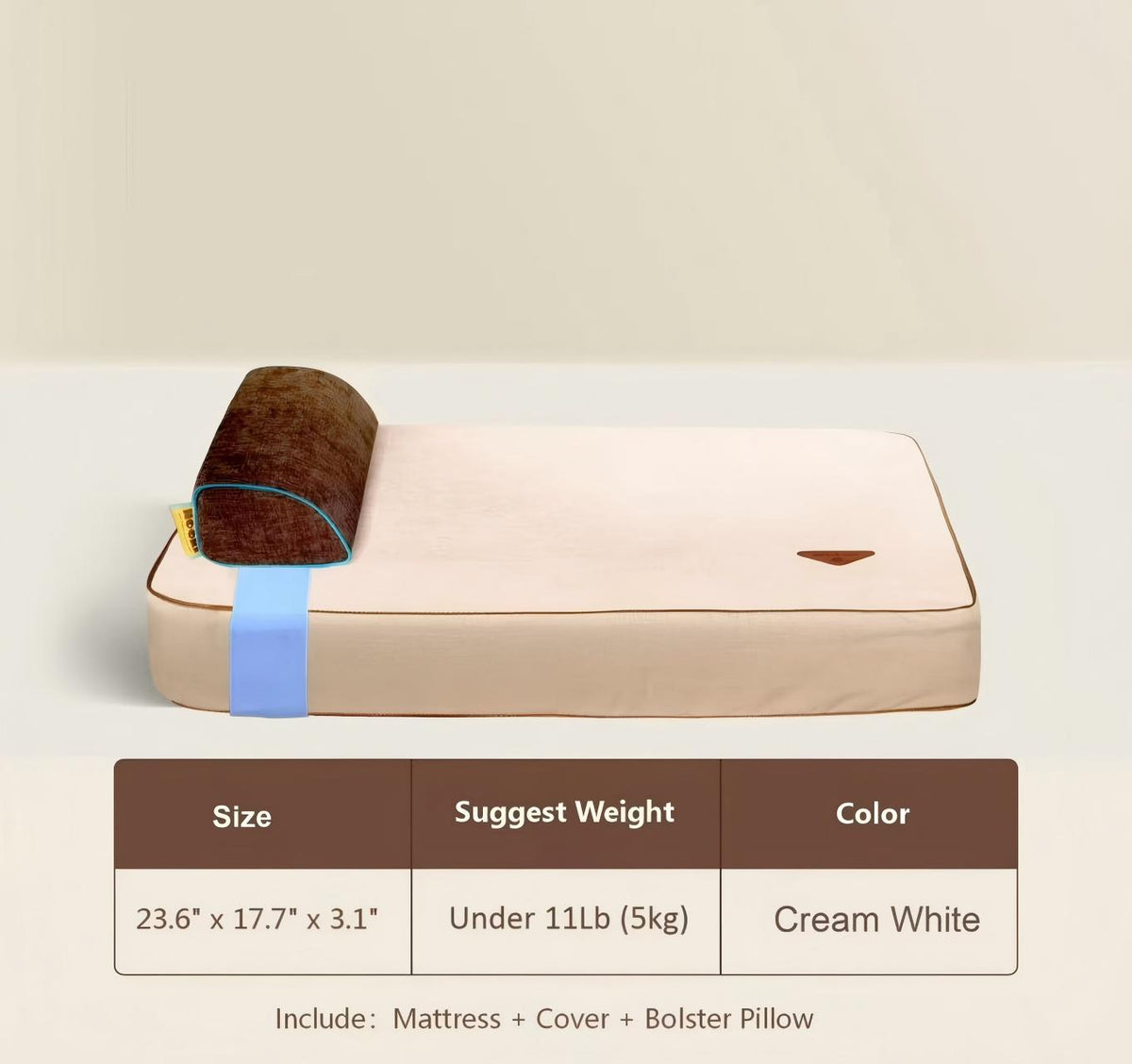 Chenille cover — Cream White