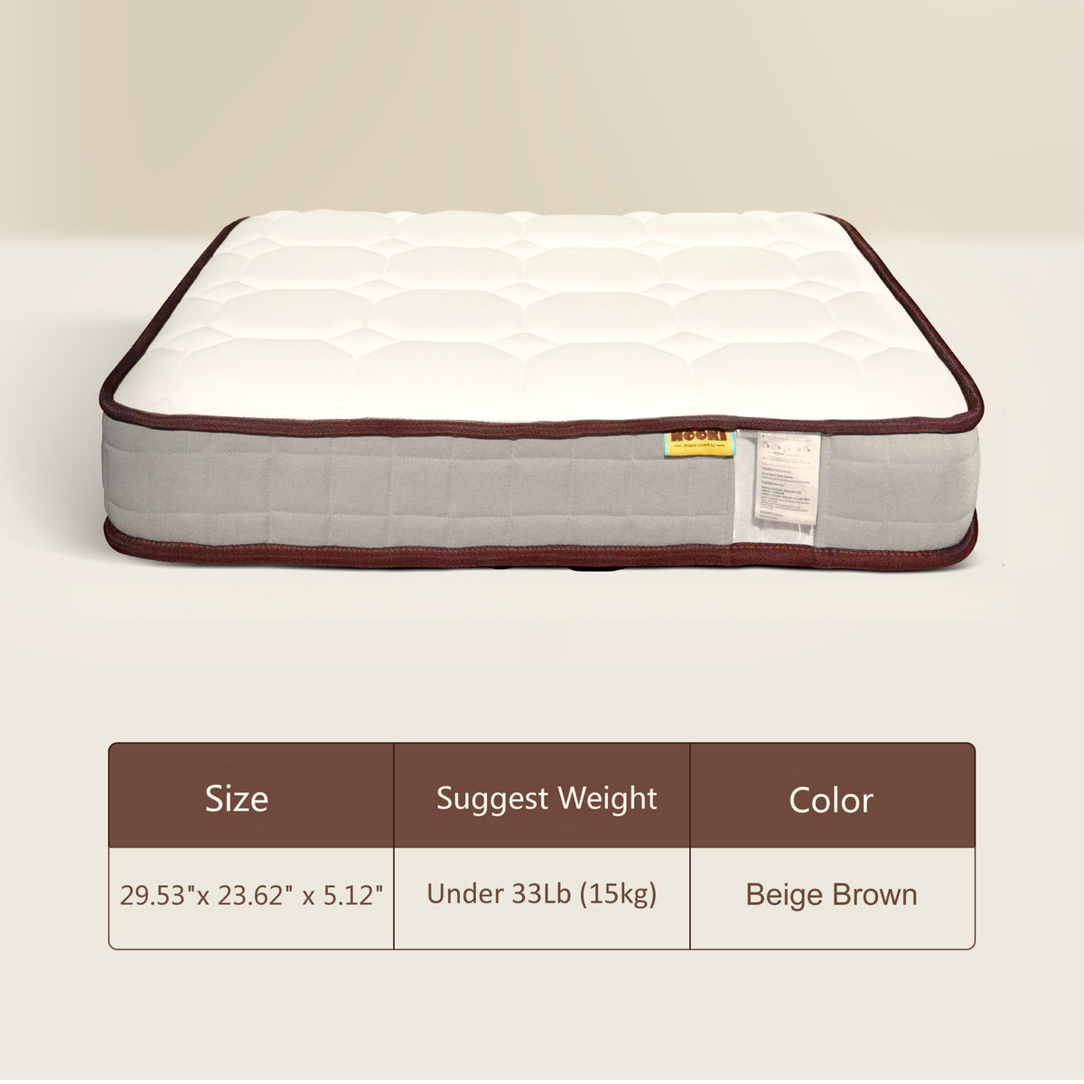 NOOKI OrthoFlex Zero-Pressure Pet Bed